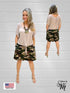 2 tier Skort with side seam pockets and elasticized waist line - SH011